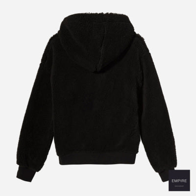 Study Sherpa Zip Hoodie - Black