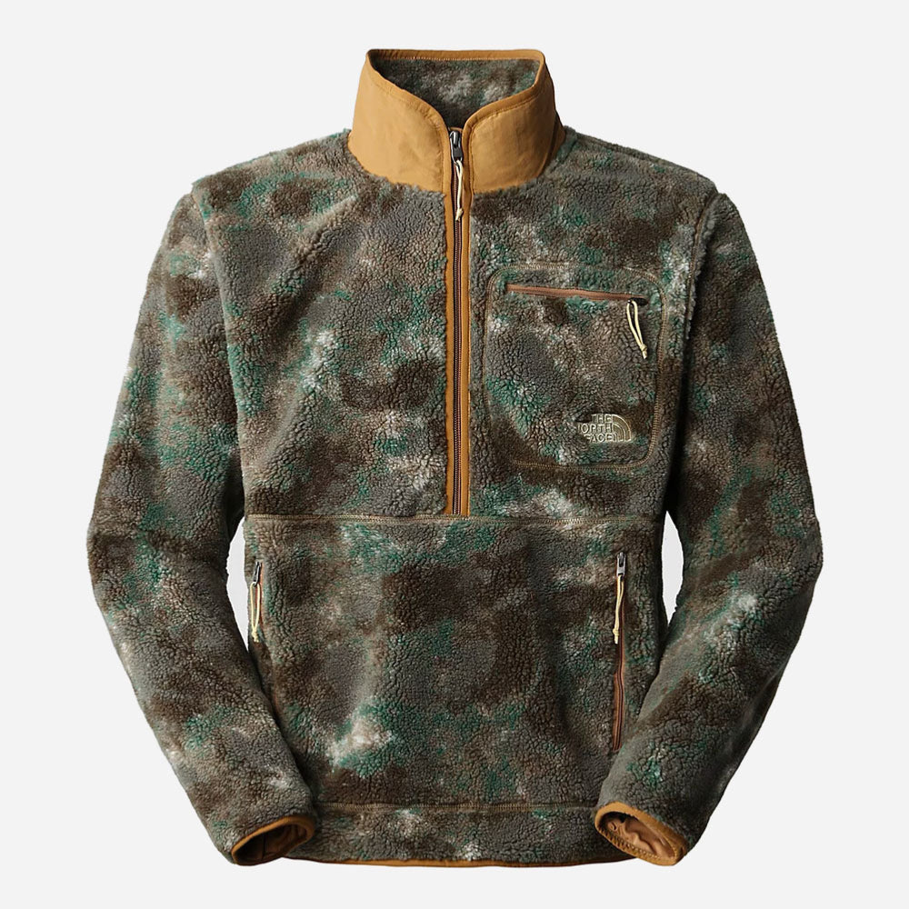 The North Face - Extreme Pullover Pile - Military Olive Stippsed Camo Print
