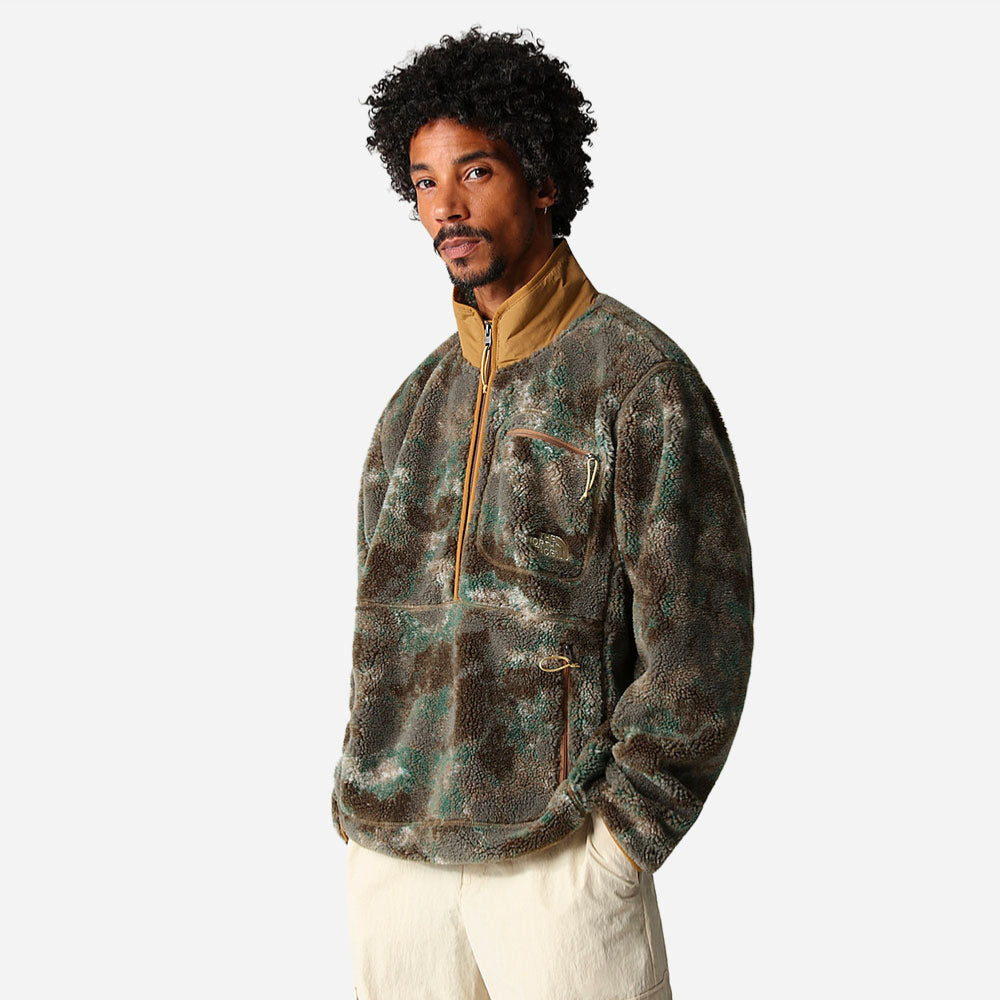 The North Face - Extreme Pullover Pile - Military Olive Stippsed Camo Print