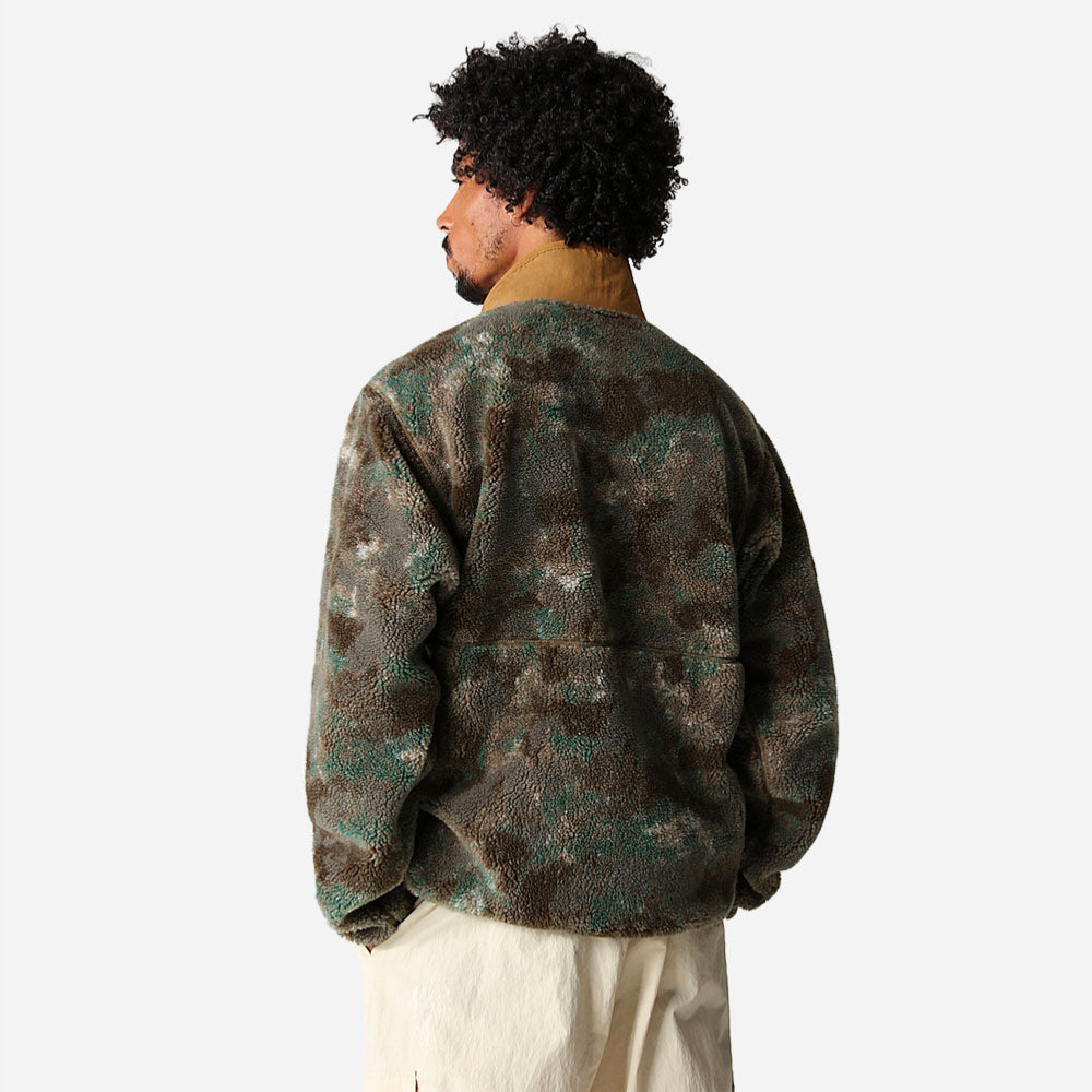 The North Face - Extreme Pullover Pile - Military Olive Stippsed Camo Print
