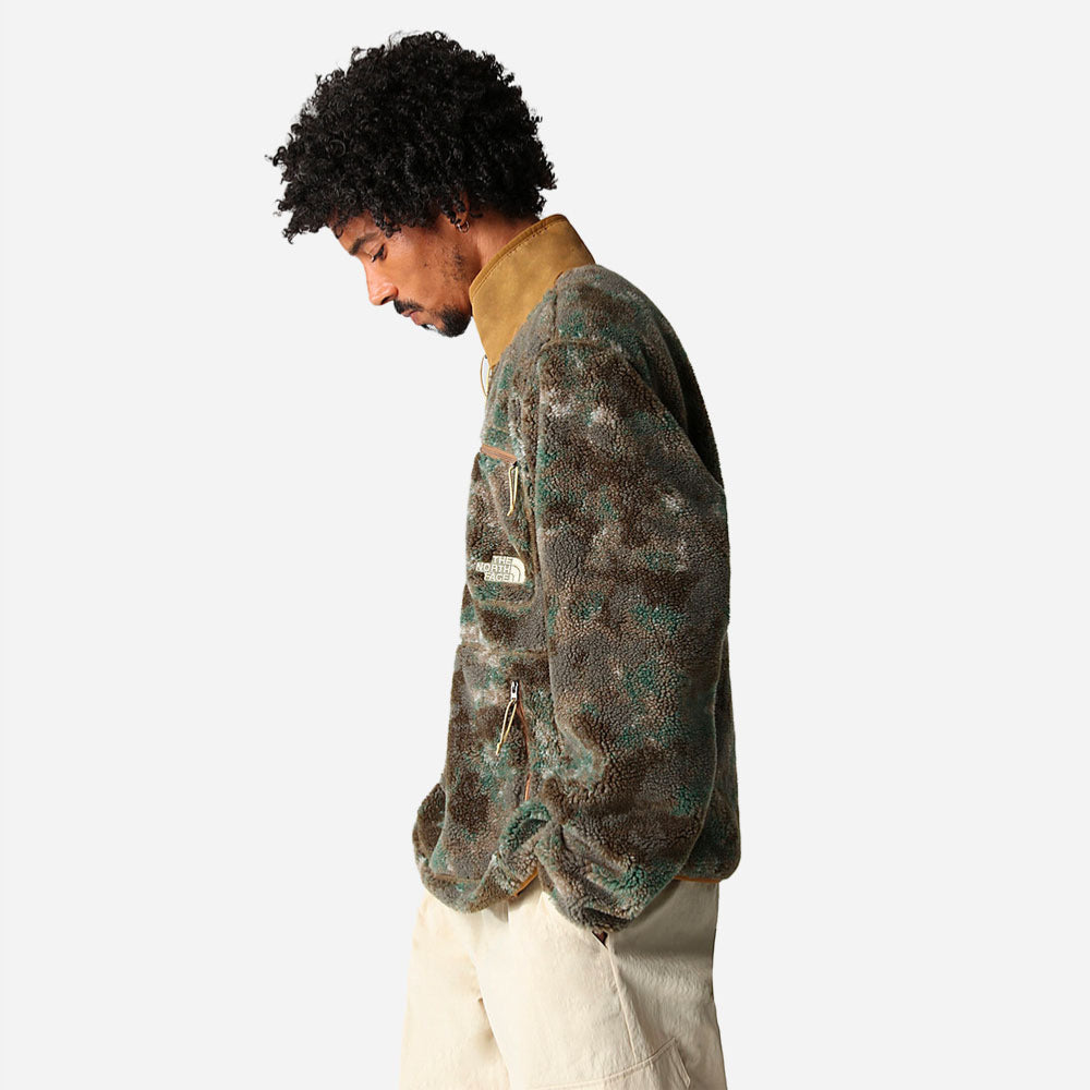 The North Face - Extreme Pullover Pile - Military Olive Stippsed Camo Print
