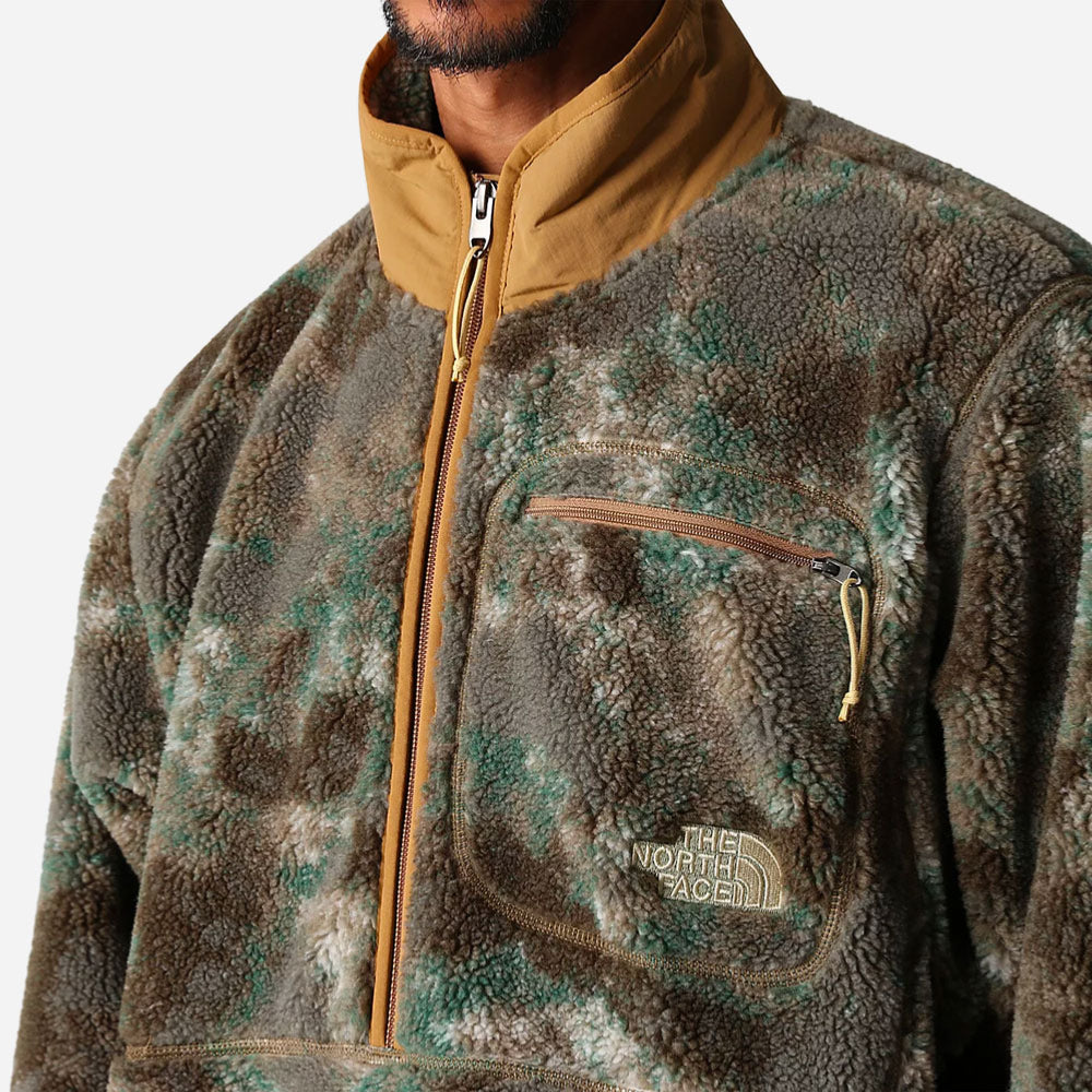The North Face - Extreme Pullover Pile - Military Olive Stippsed Camo Print
