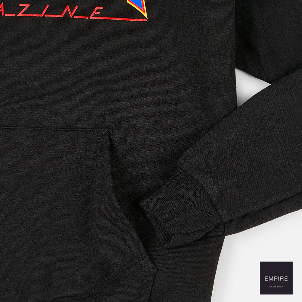 Thrasher Flame Logo Hoody - Black -Blue