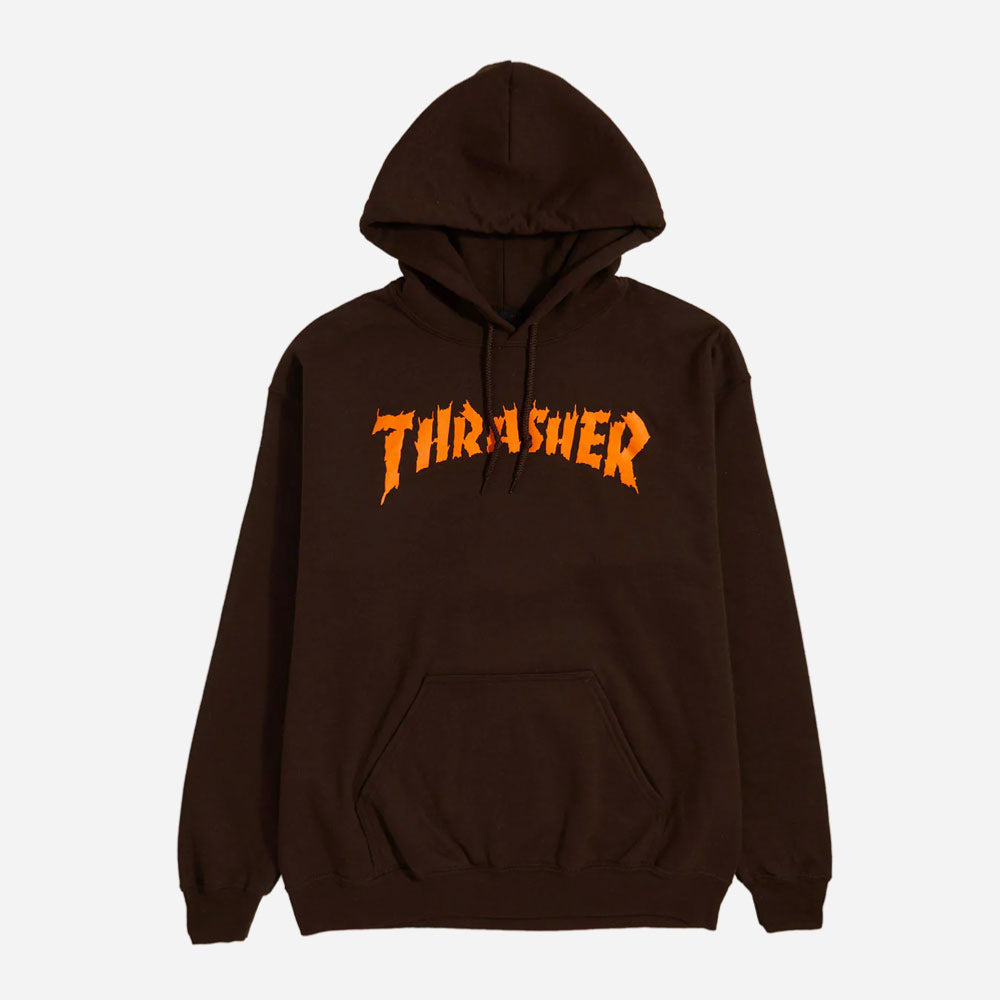 Thrasher - Burn it Down Hoody - Dark Chocolate