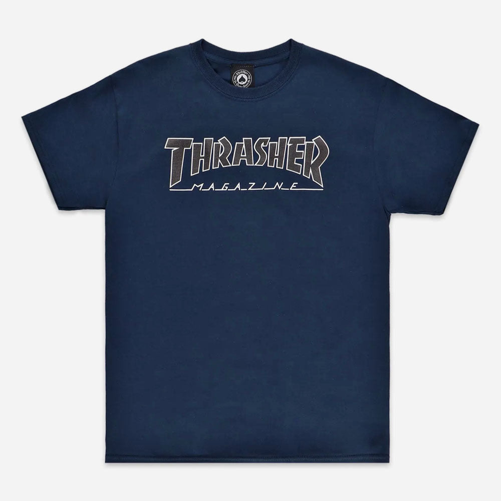 Thrasher - Outlined Tee - Navy Black