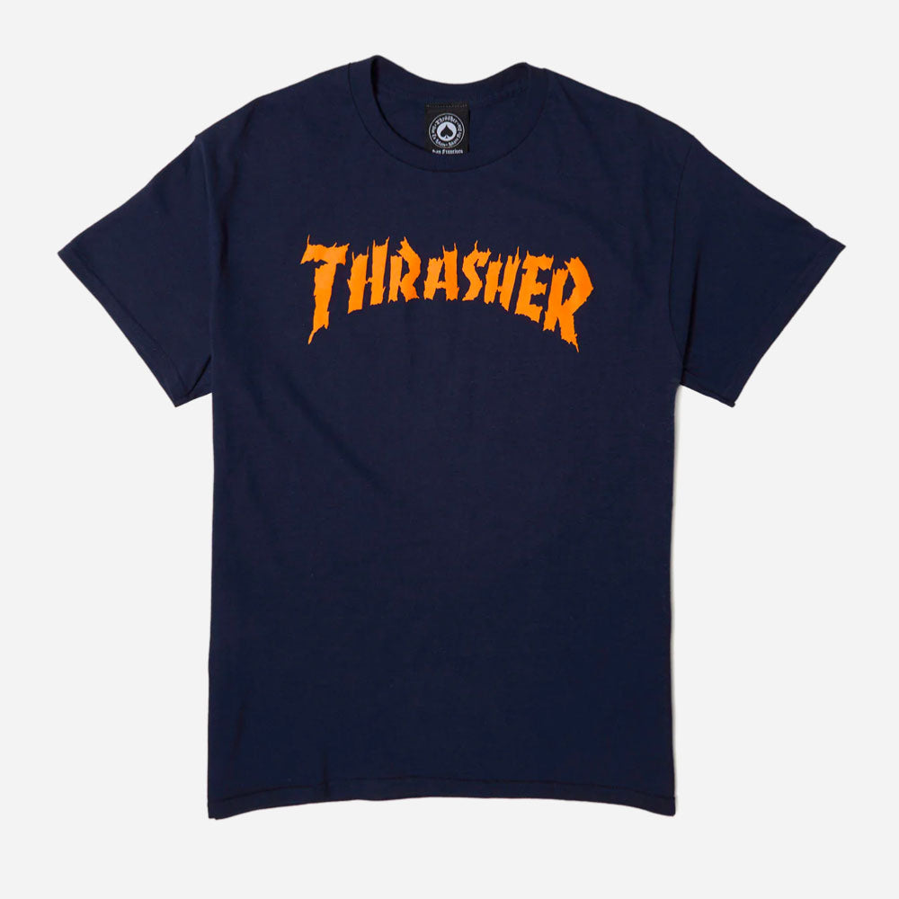 Thrasher - Burn it Down Tee - Navy