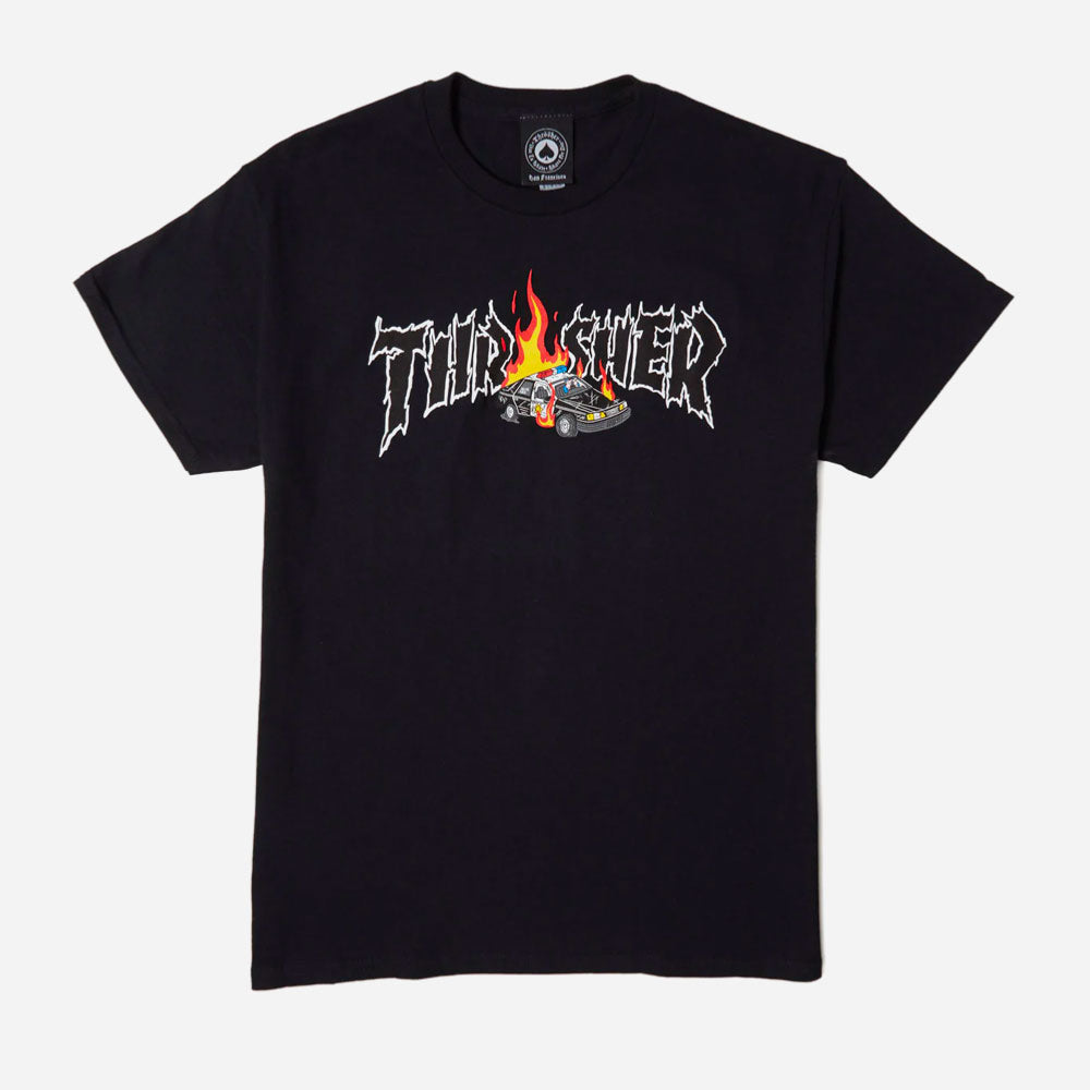 Thrasher - COP Car Tee - Black