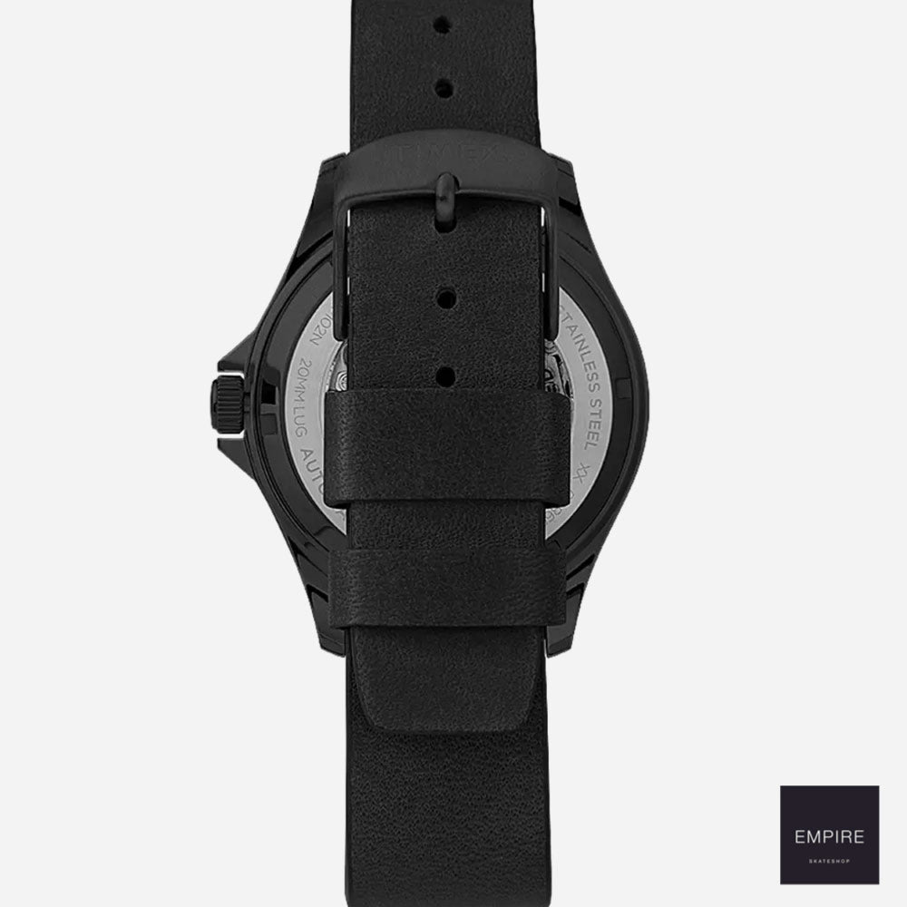 TIMEX - NAVI XL AUTOMATIC 41mm LEATHER - Black / Black