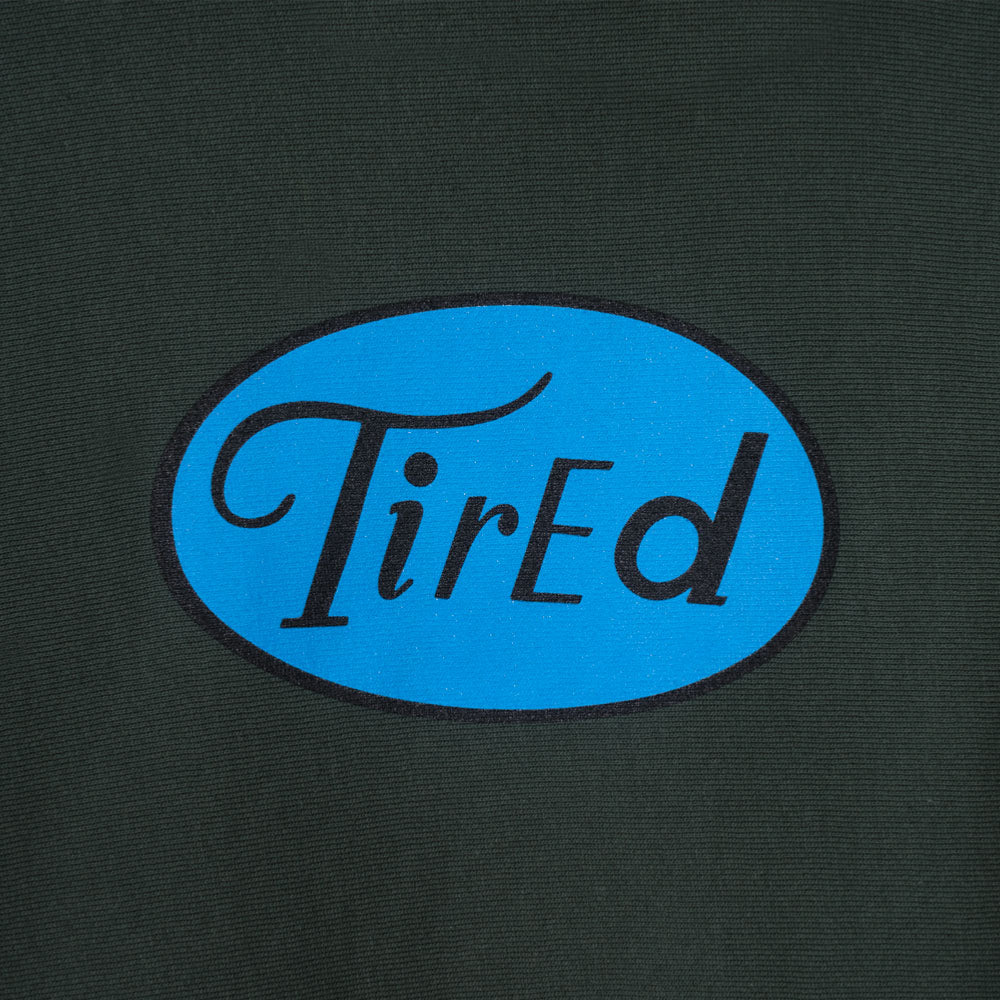 Tired Skatebord Crawl Pullover Hood - Forest