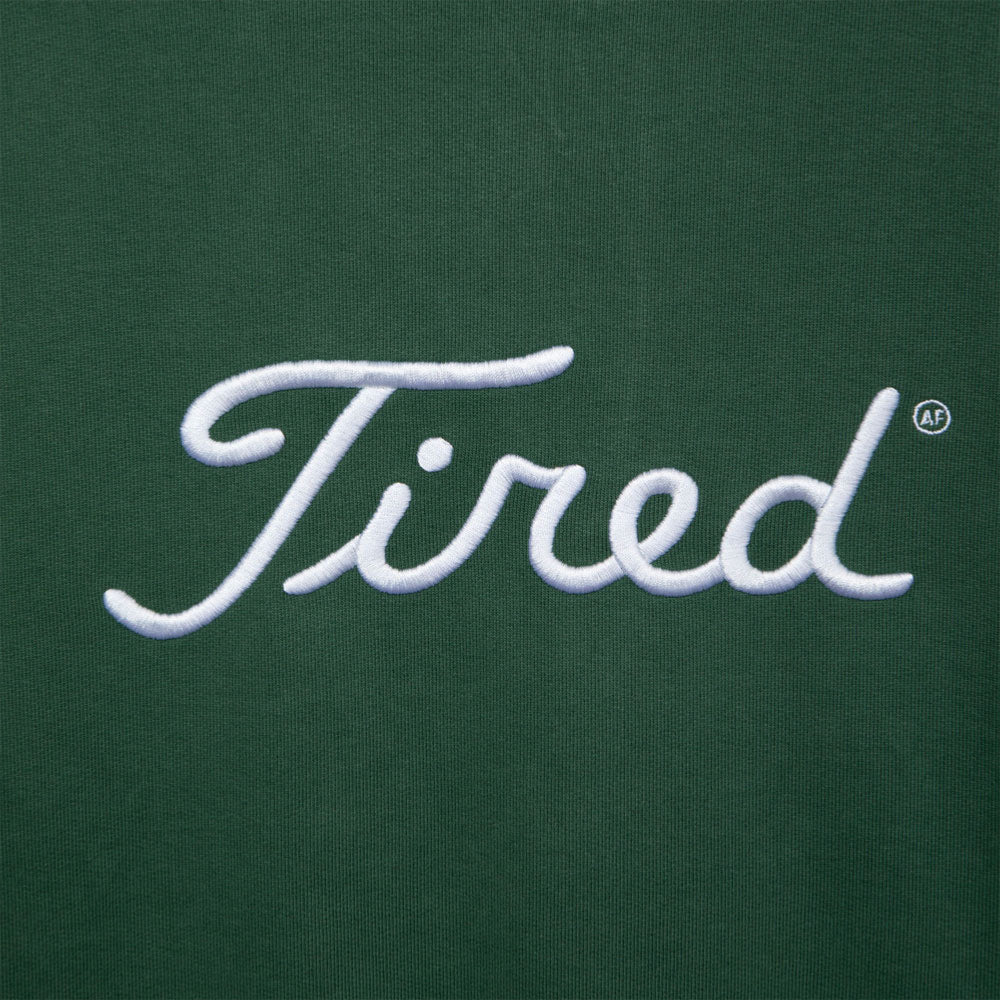 Tired - Golf Crew Neck Fleece Organic - Alpine Green
