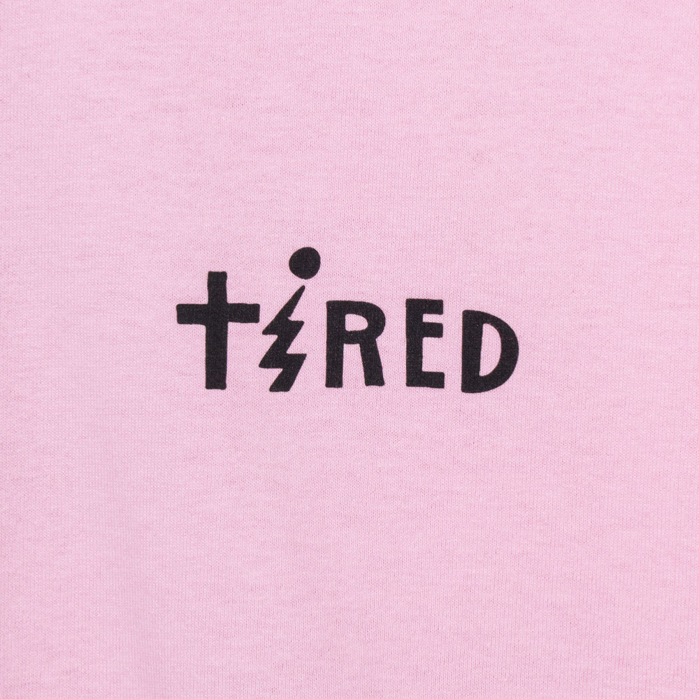 Tired Jolt L -S tee - Pink