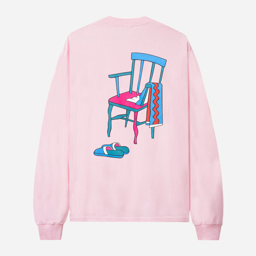 Tired Jolt L -S tee - Pink