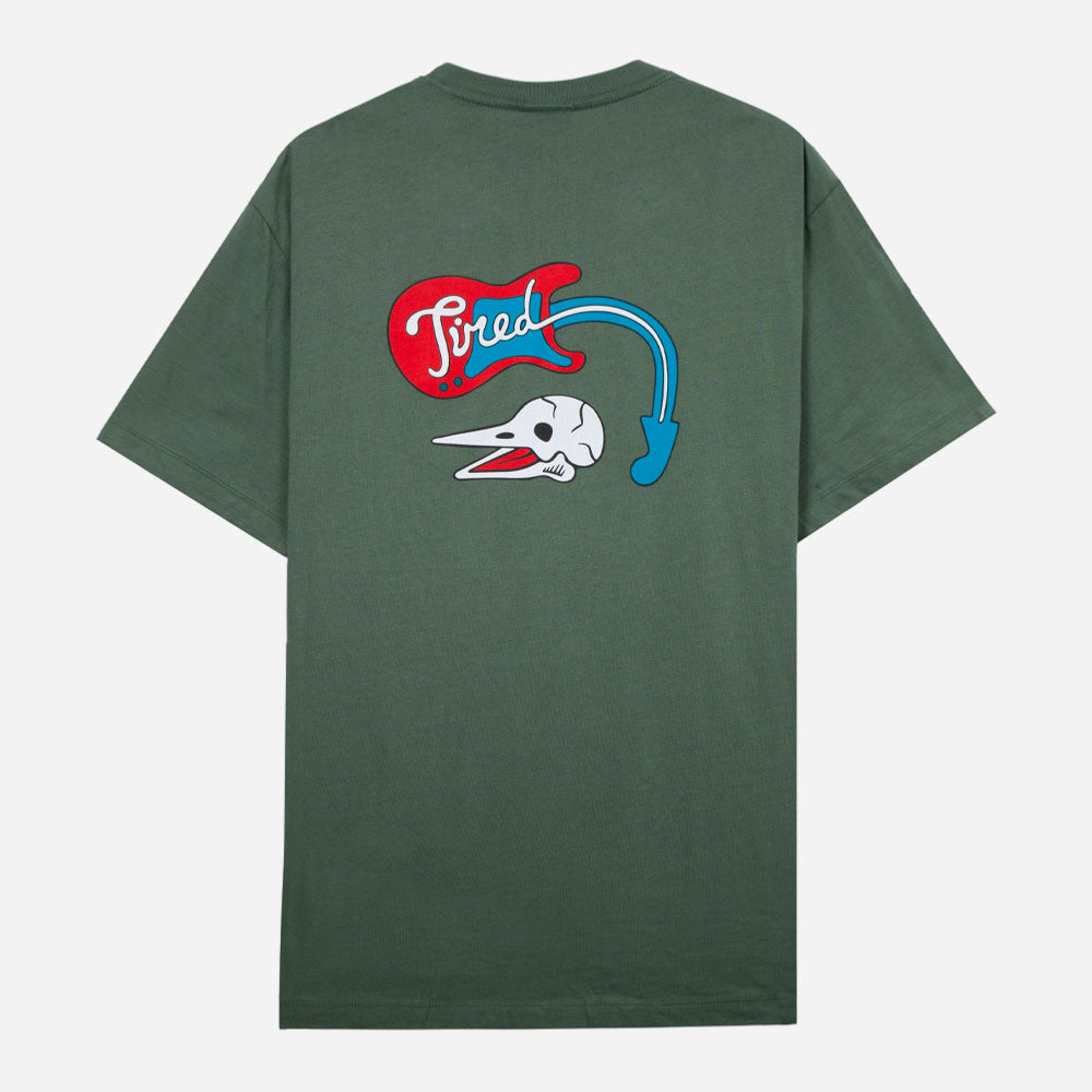 Tired - Music s -organic tee - green