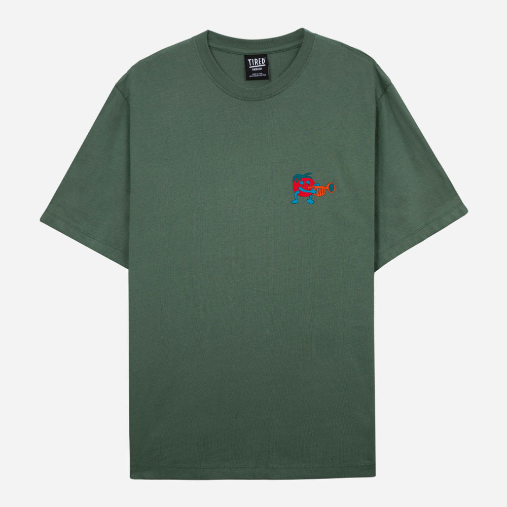 Tired - Music s -organic tee - green