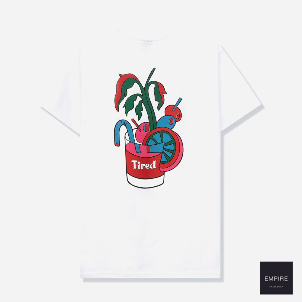 Tired Bloody Tired SS Tee - White