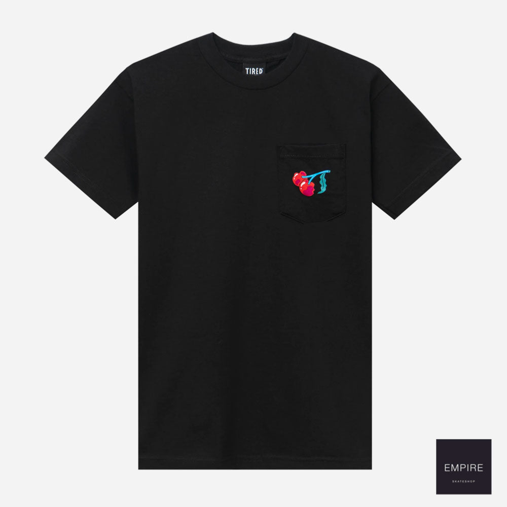 Tireed Pocket S-S-Tee Black