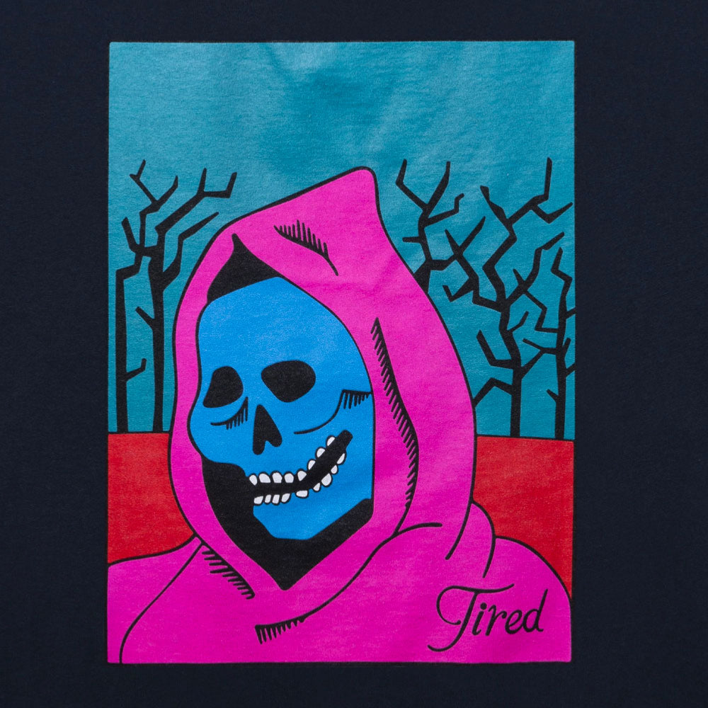 Tired - Creepy SKULL SS TEE - Navy