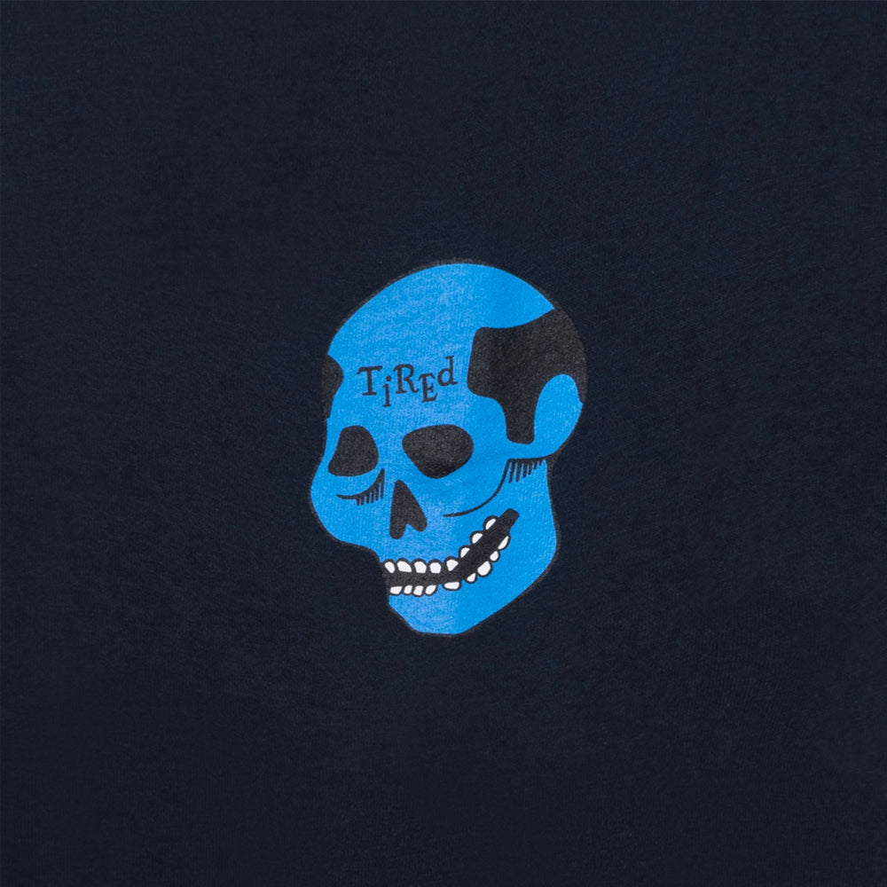 Tired - Creepy SKULL SS TEE - Navy