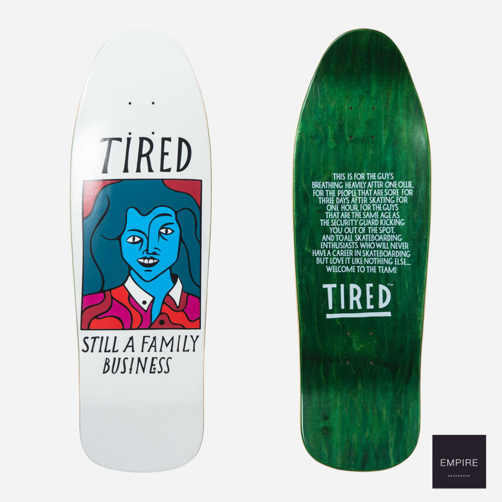 Tired Family Business Skateboard 1989 9.7 "