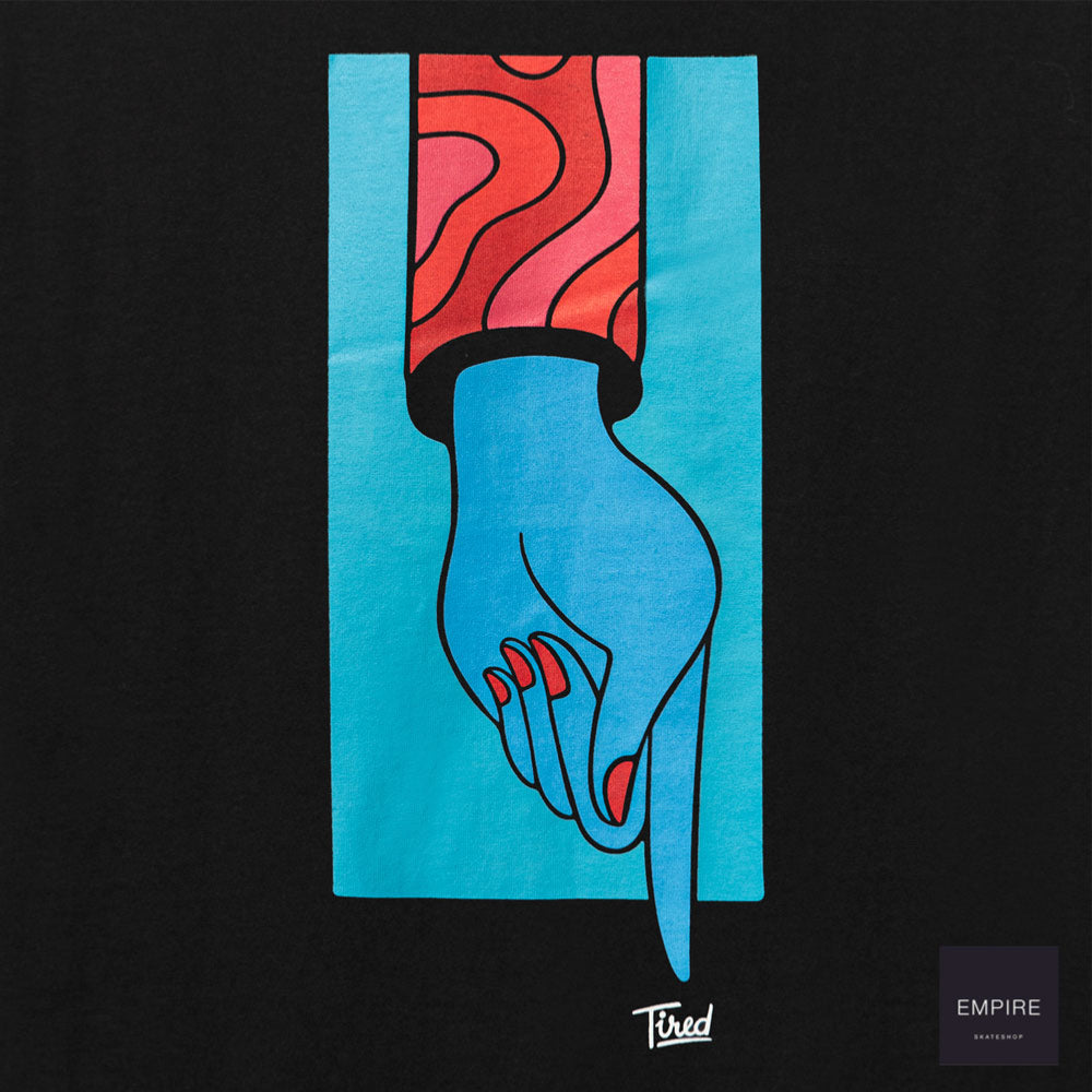 Tired Finger SS Tee Navy