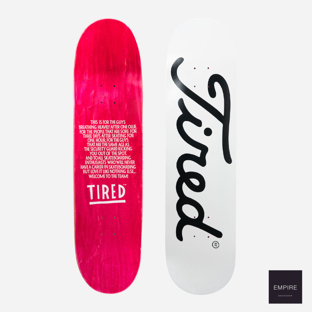 Tired Golf Logo Skateboard Regular 8.75