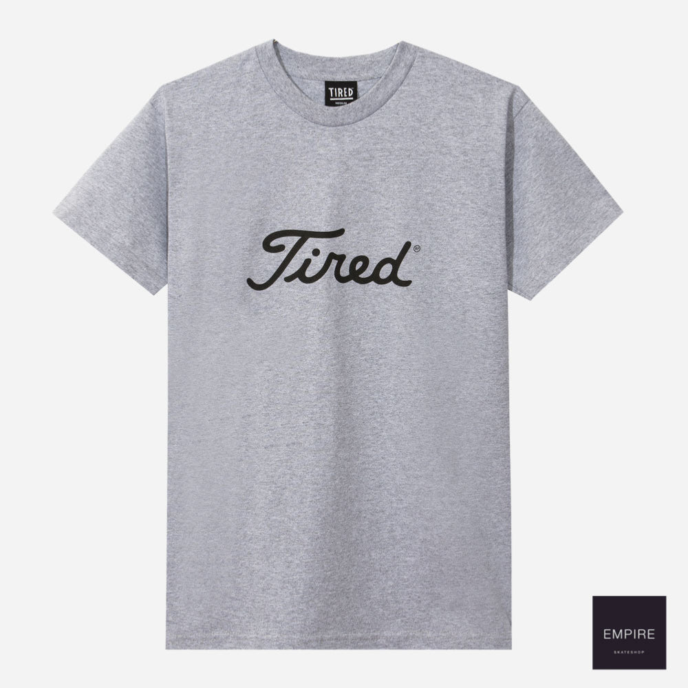 Tired Golf SS Tee Heather Gray