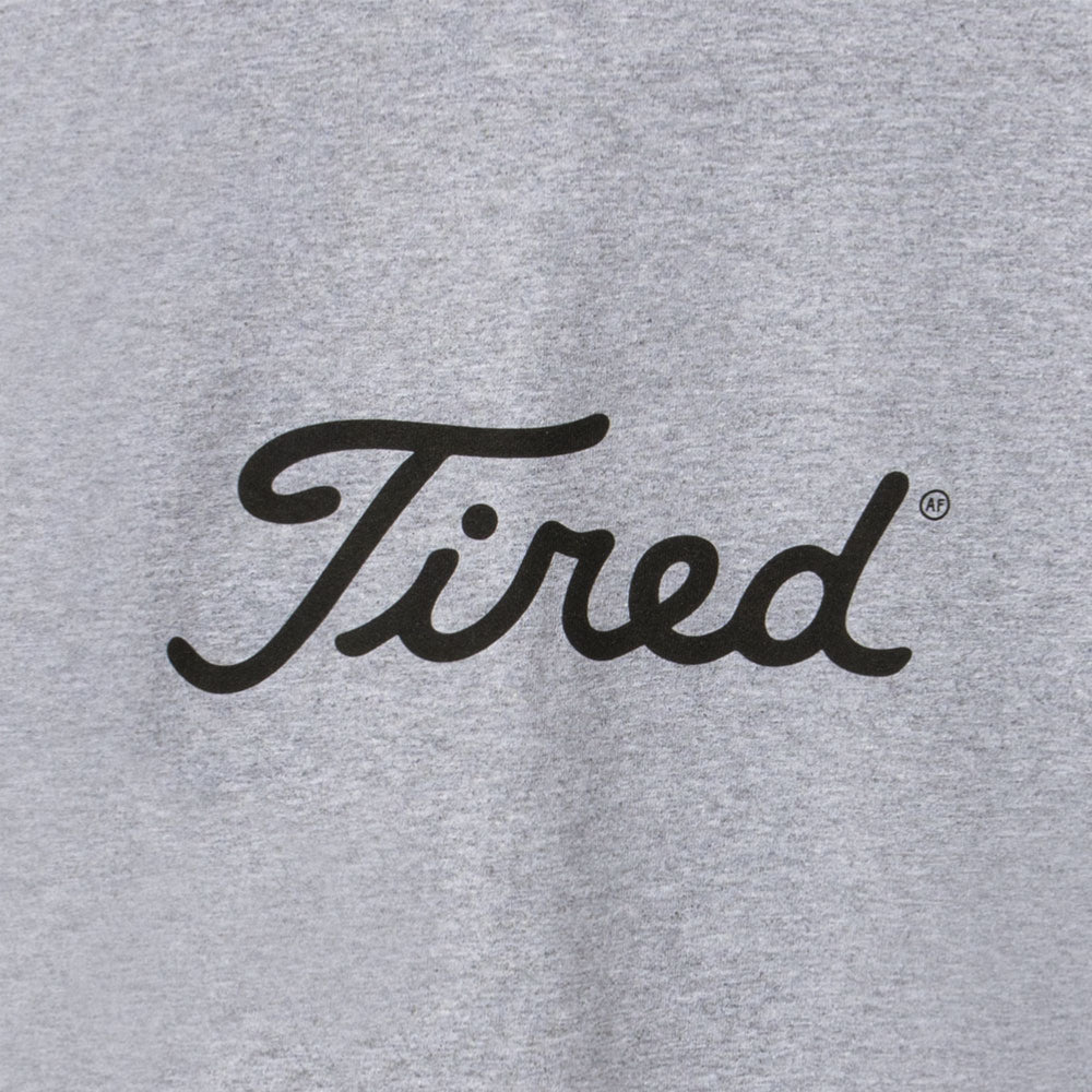 Tired Golf SS Tee Heather Gray