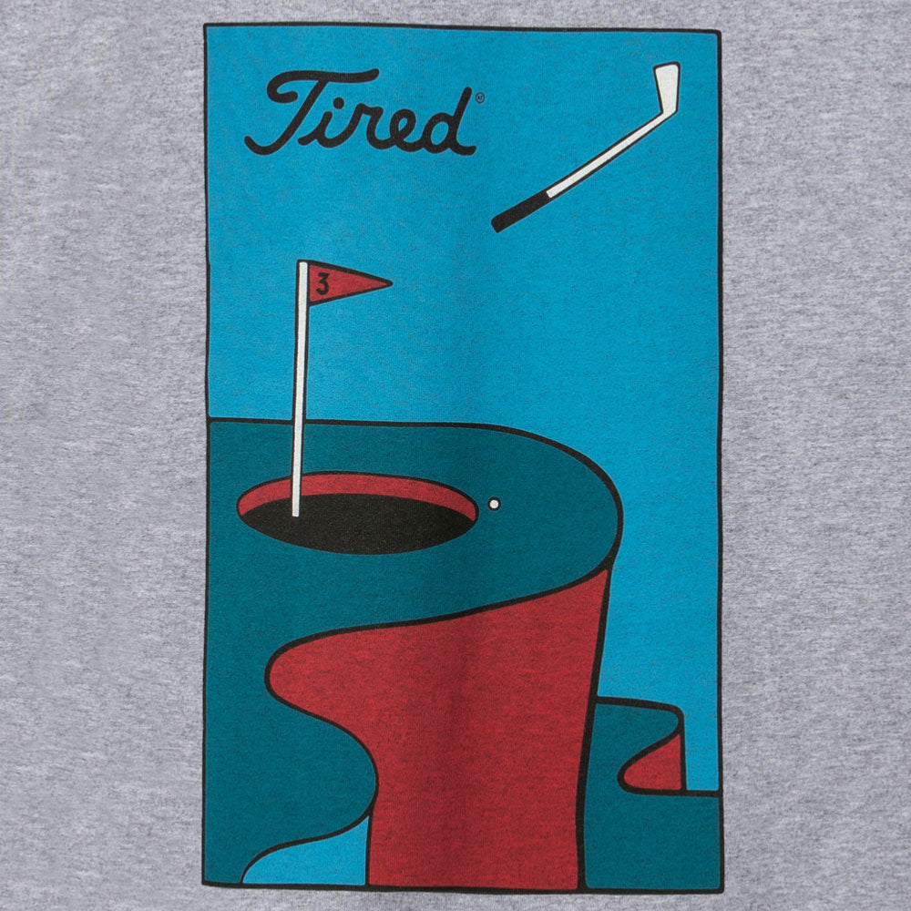 Tired Golf SS Tee Heather Gray