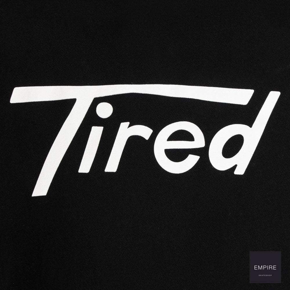 Long t pullover hoodie - black