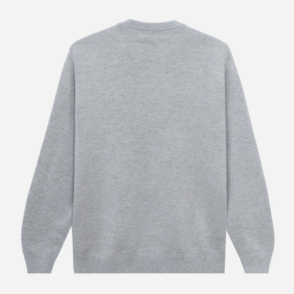 Tired Moto Knit Sweater - Gray
