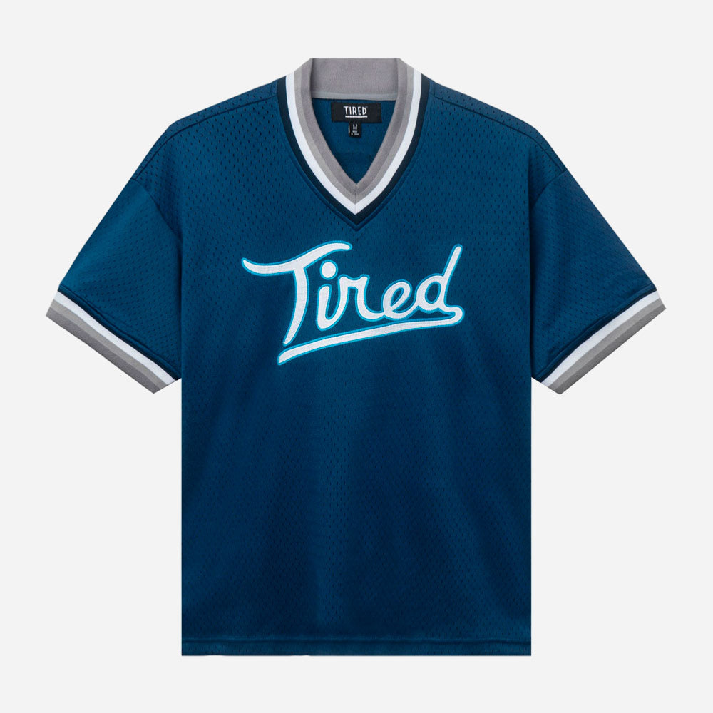 Rounders Mesh Baseball Jersey - Navy