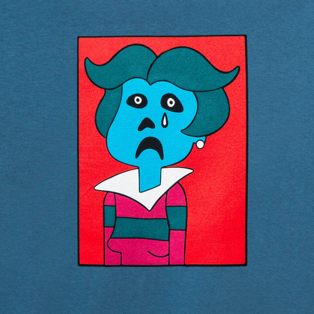 TIRED SAD KAREN L-S TEE - WILLOW GREEN