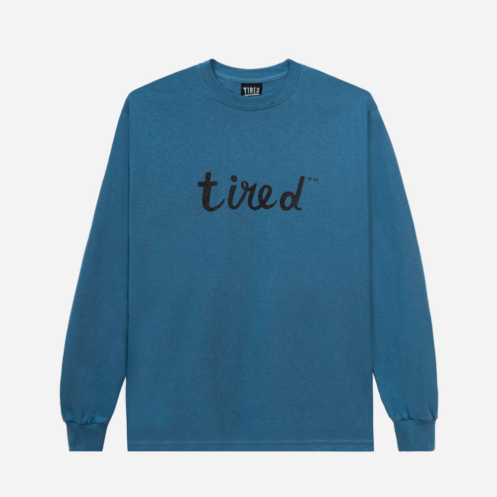 TIRED SAD KAREN L-S TEE - WILLOW GREEN