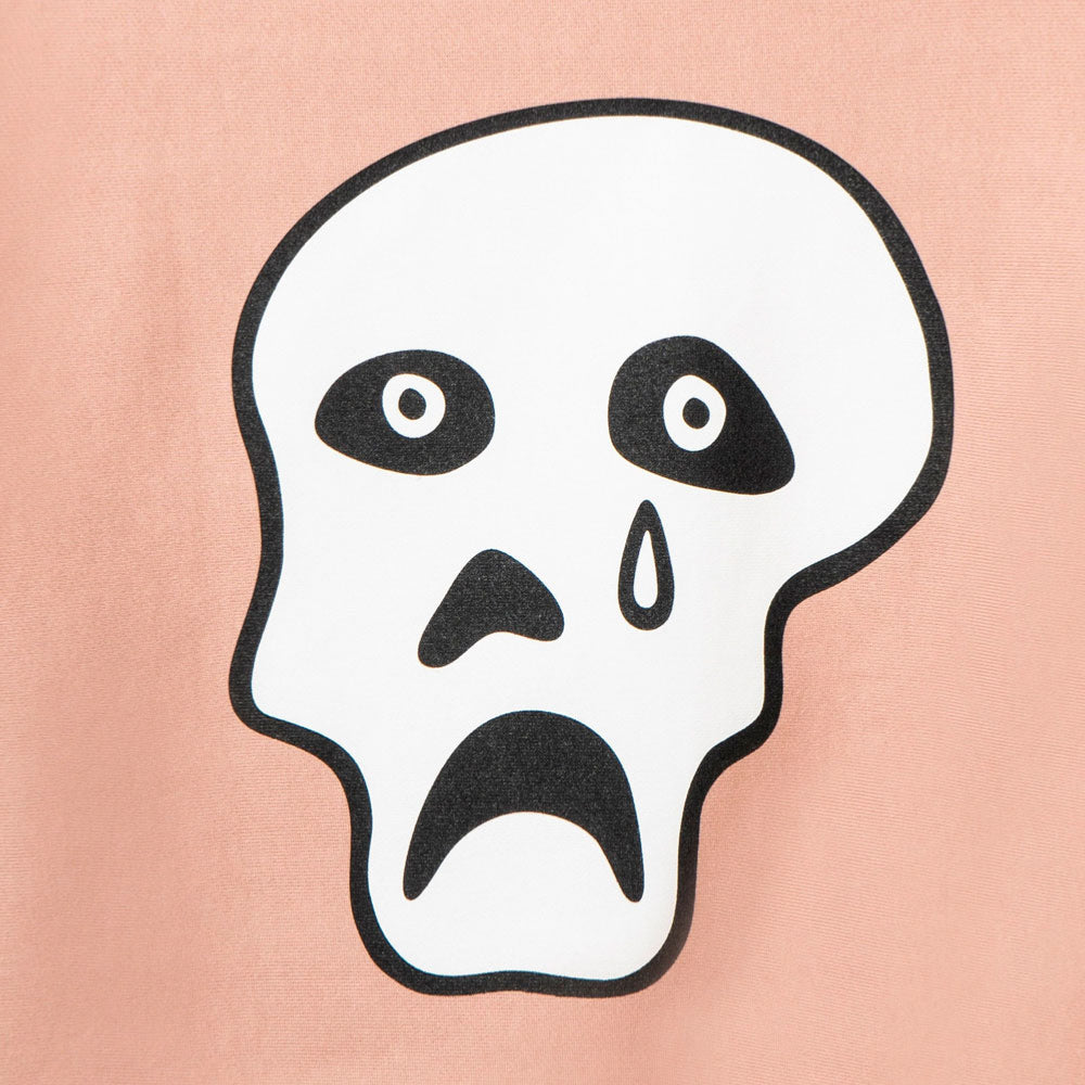 TIRED SAD SKULLS CREWNECK SWEATER - DUSTY PINK