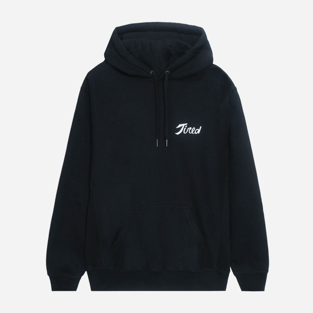 Tired Skatebord Team Pullover Hood - Black