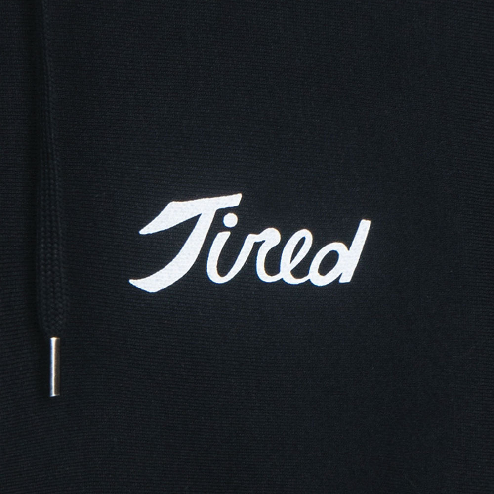 Tired Skatebord Team Pullover Hood - Black