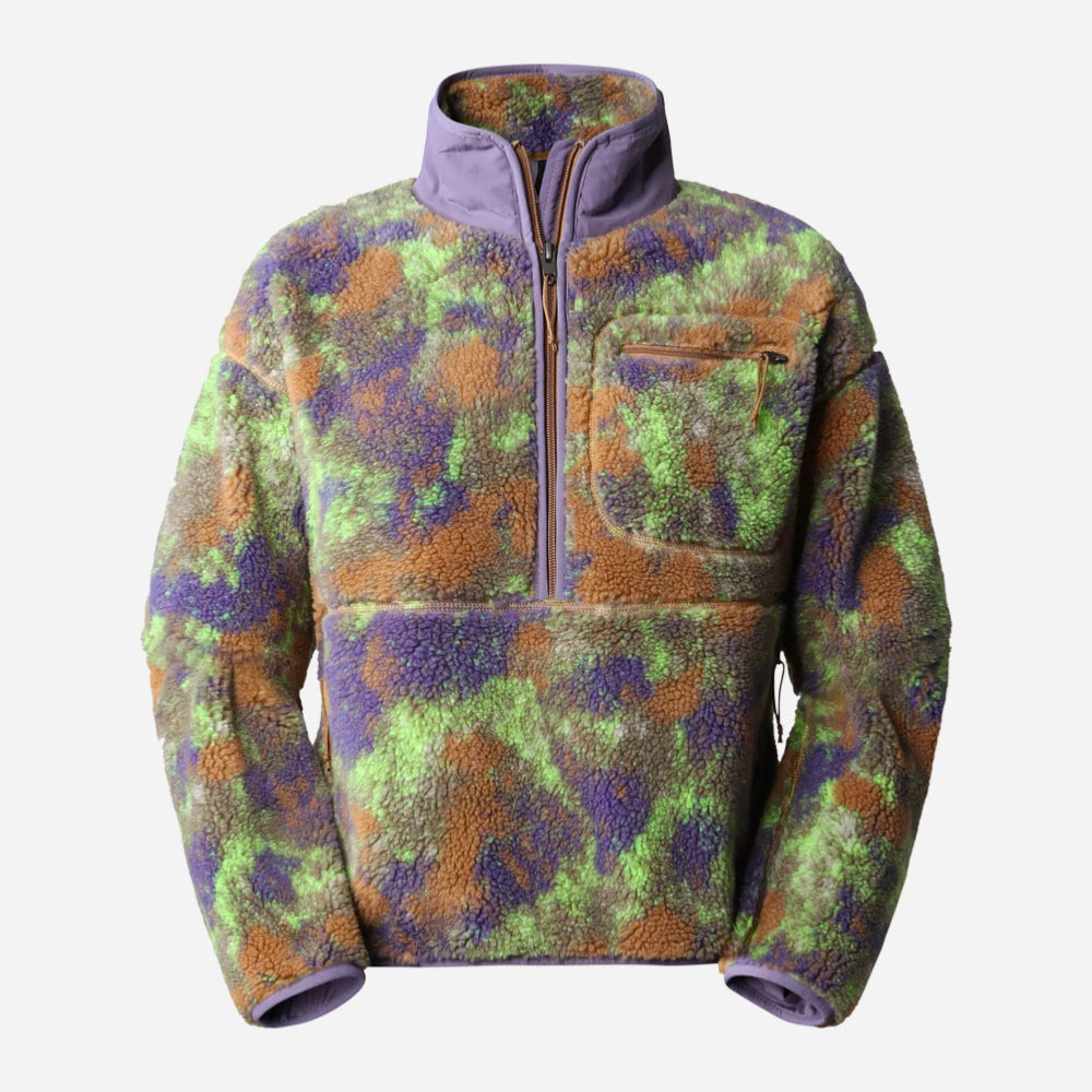 The North Face Women - Extreme Pullover Pile - Utility Brown Stippsed Camo Print