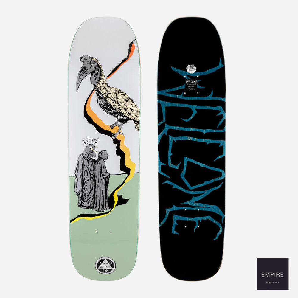 Welcome skateboards '' Inferno "Ryan Lay Pro Model on Stonecipher - White -Sage