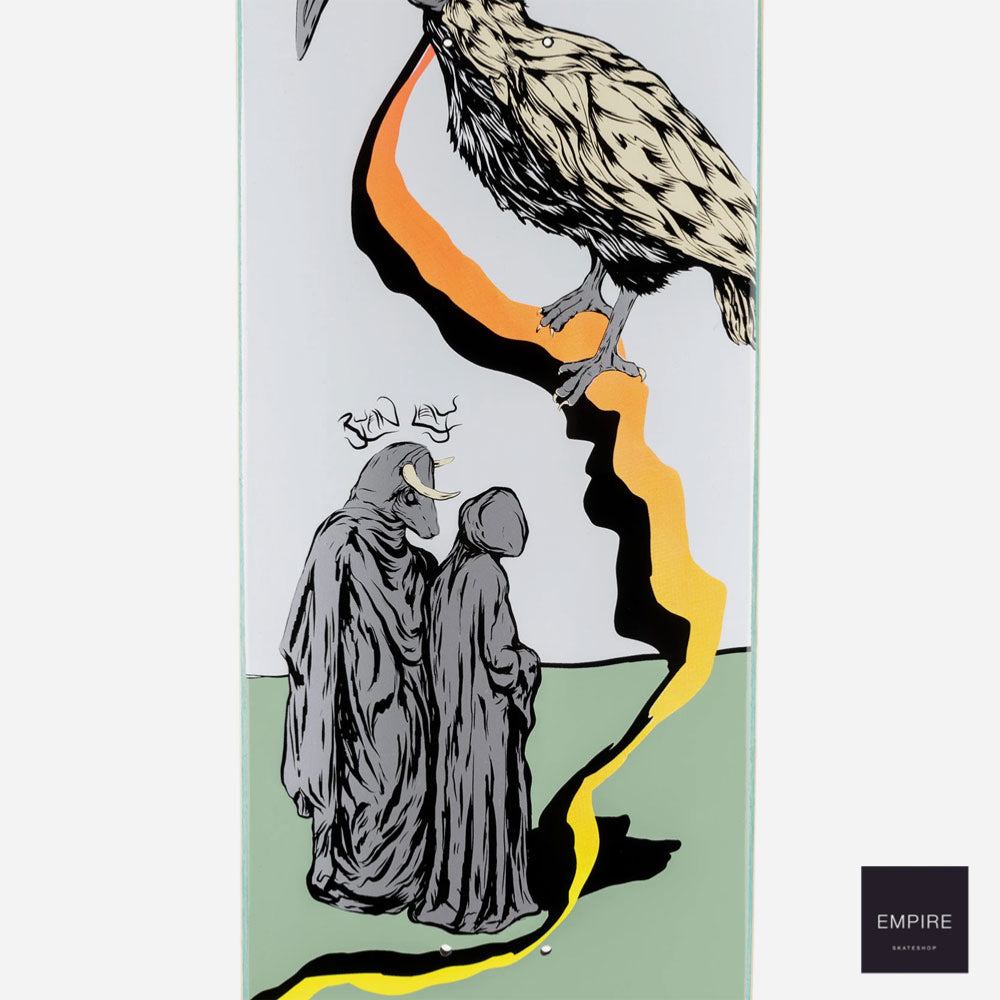 Welcome skateboards '' Inferno "Ryan Lay Pro Model on Stonecipher - White -Sage