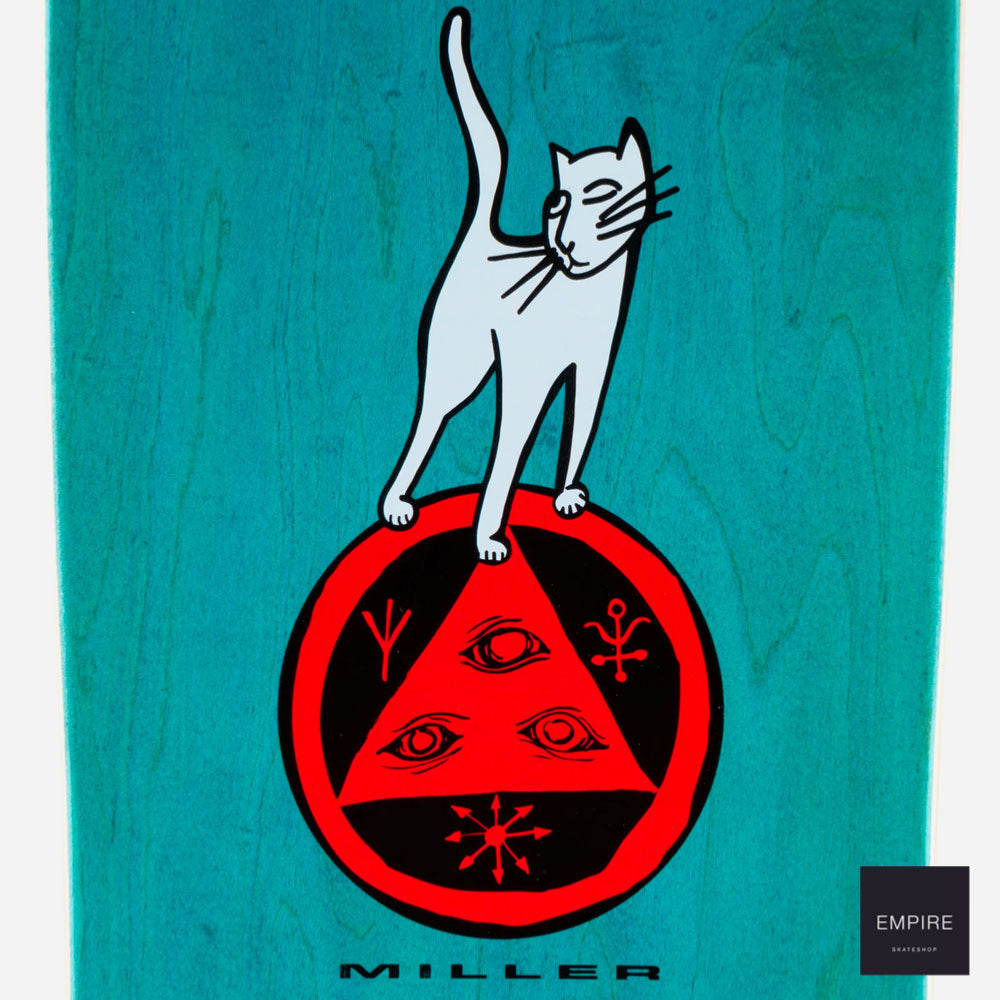 Welcome skateboards '' MILLARD LIZARD "Chris Miller Pro Model on Gaia - Teal