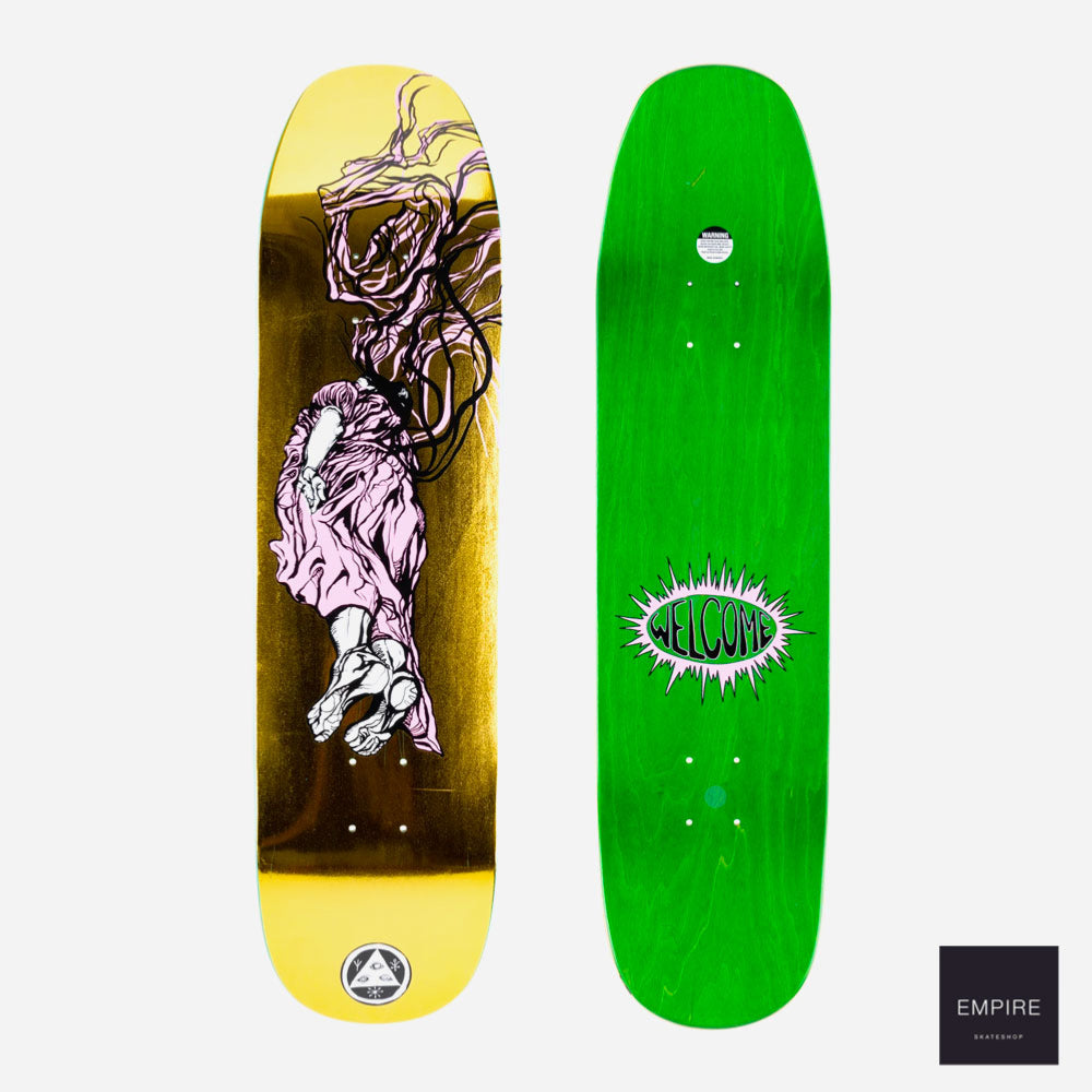 Welcome skateboards '' transcende "on son of moontrimmer - gold foil