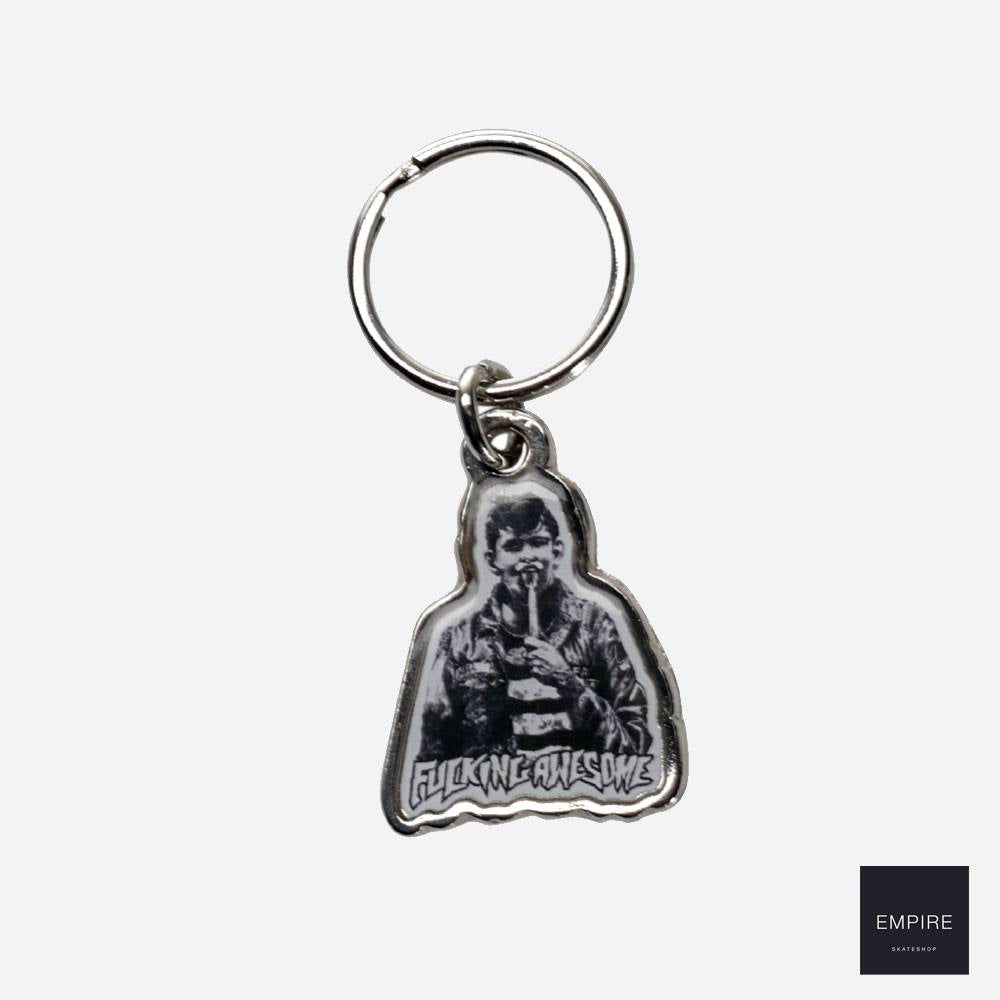 Fucking Awesome Knife Tongue Keychain - Metal