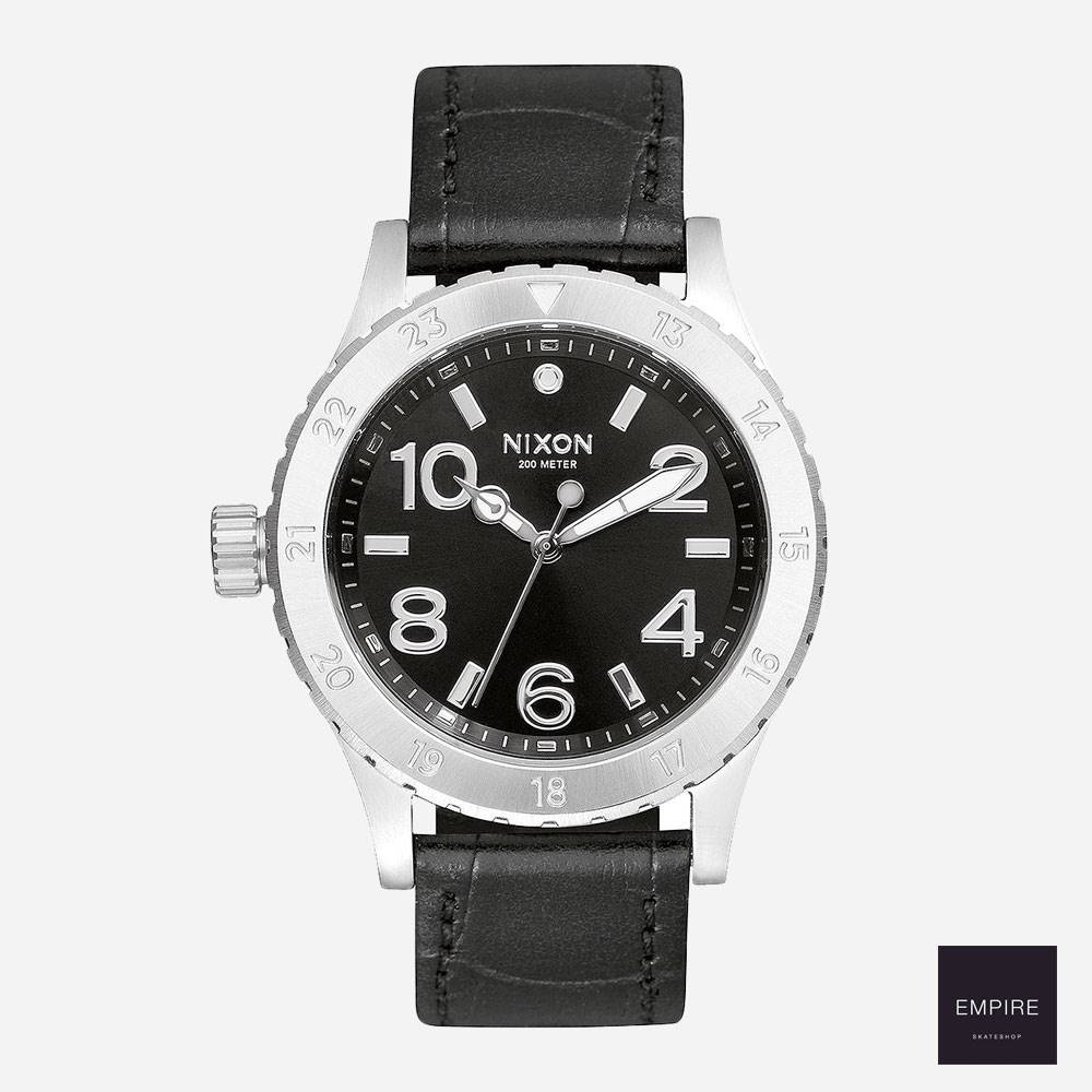 NIXON 38-20 LEATHER - Black Gator