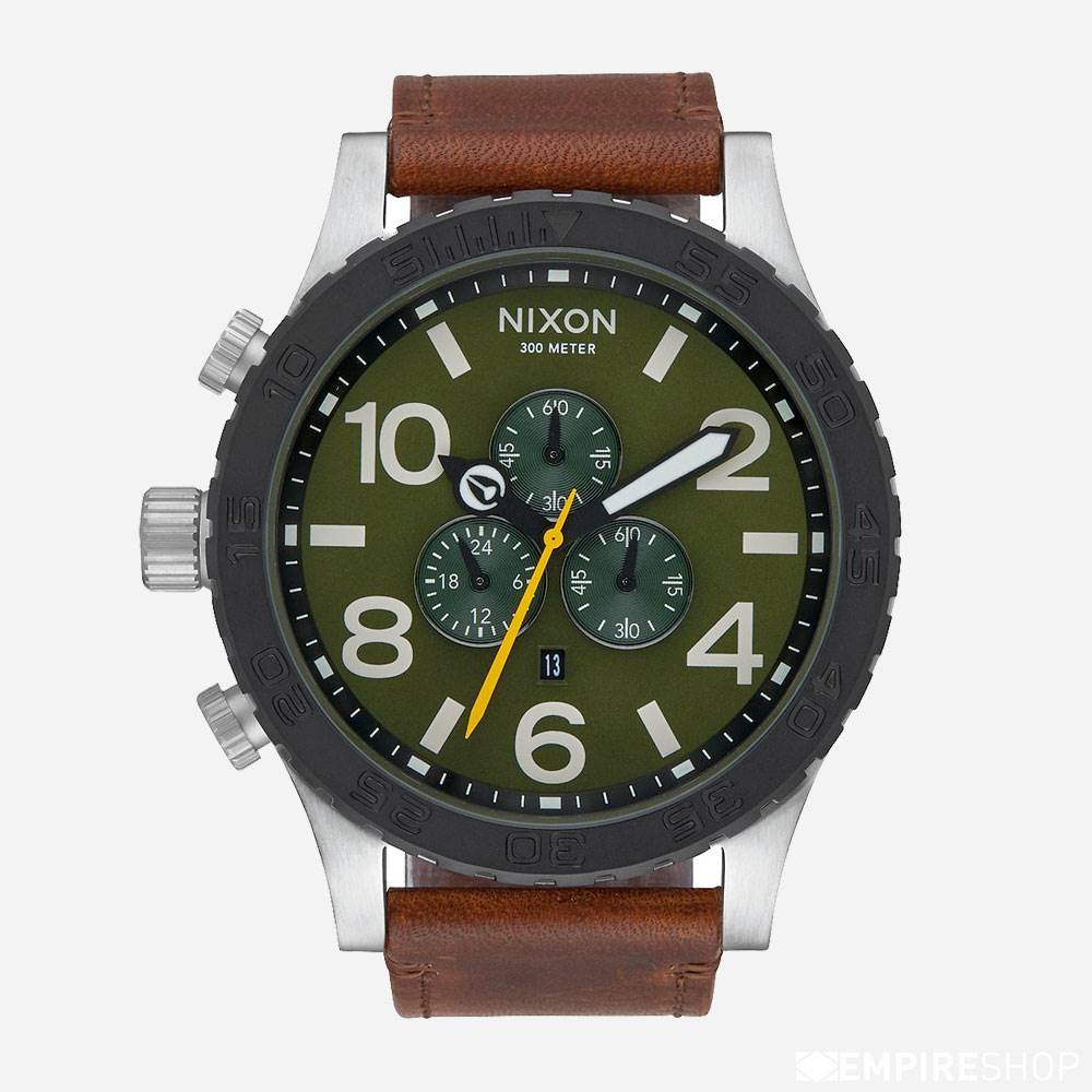 NIXON 51-30 CHRONO LEATHER - Surplus Brown