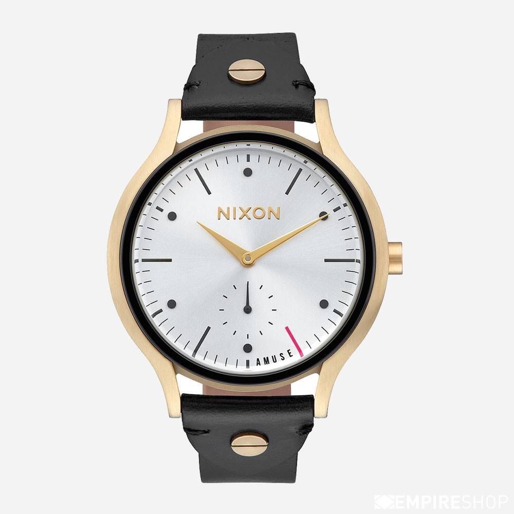 Nixon X watch Society Sala Leather - Gold Black
