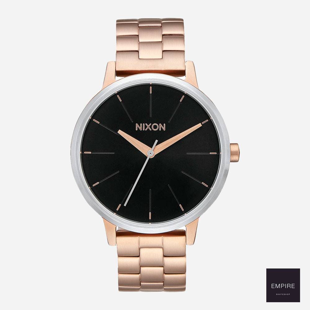 NIXON KENSINGTON - Rose gold Black sunray