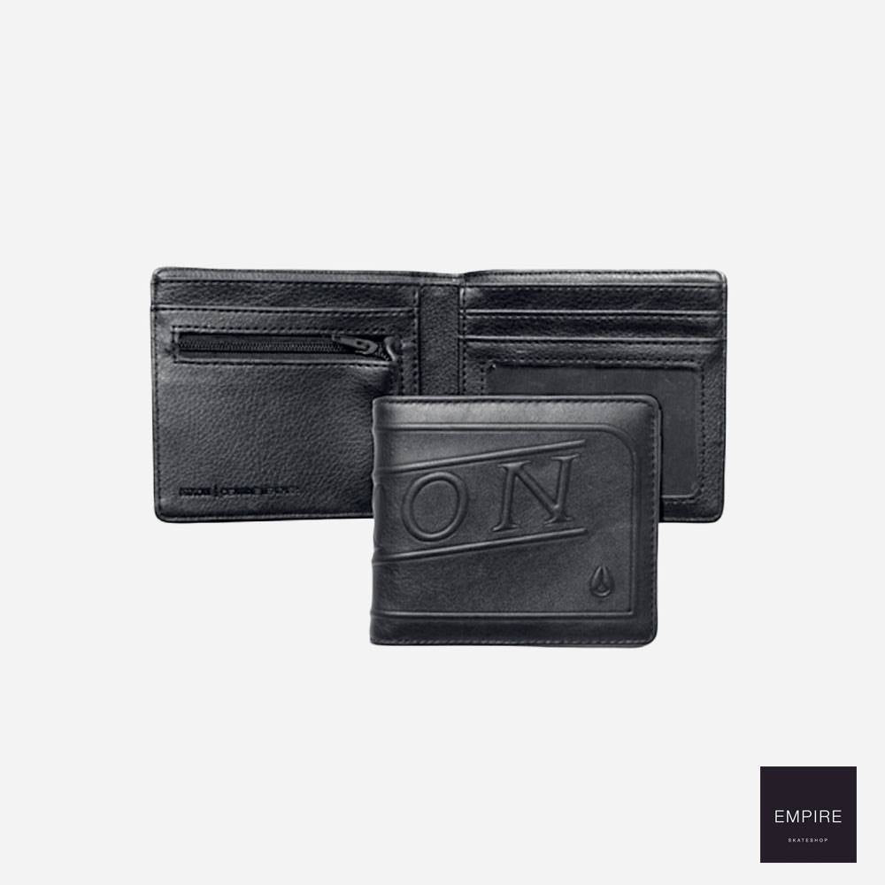 Nixon Labelled Bi -Fold Zip Wallet - Black