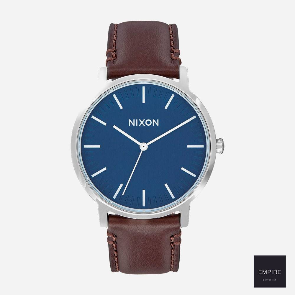 NIXON PORTER LEATHER - Navy Brown