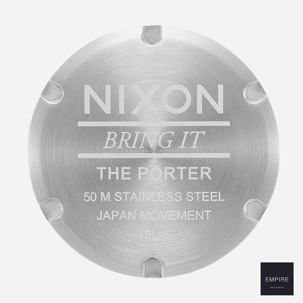 NIXON PORTER LEATHER - Silver Tan