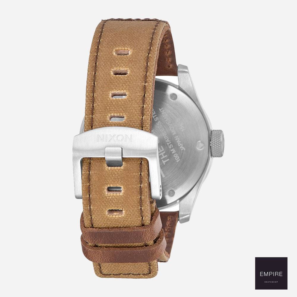 Nixon Safari Leather - Silver Black Brown